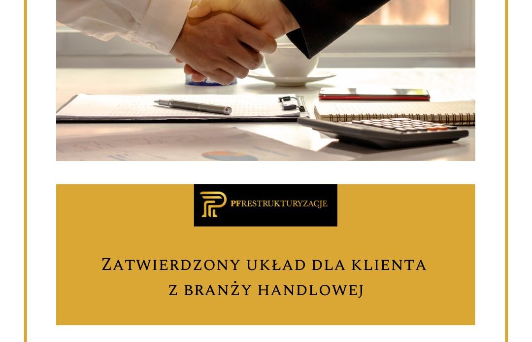 PFR Zatwierdzony układ dla klienta z branży handlowej