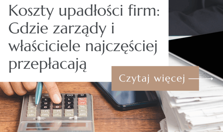 koszty upadłości firm