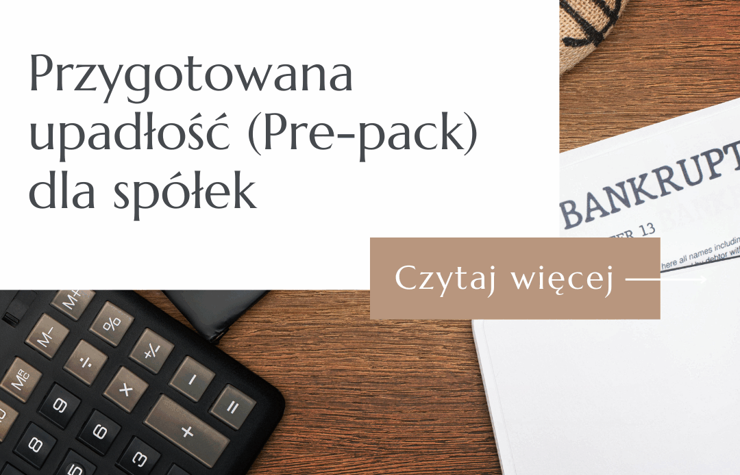 Doradca restrukturyzacyjny omawia procedurę przygotowanej upadłości pre-pack