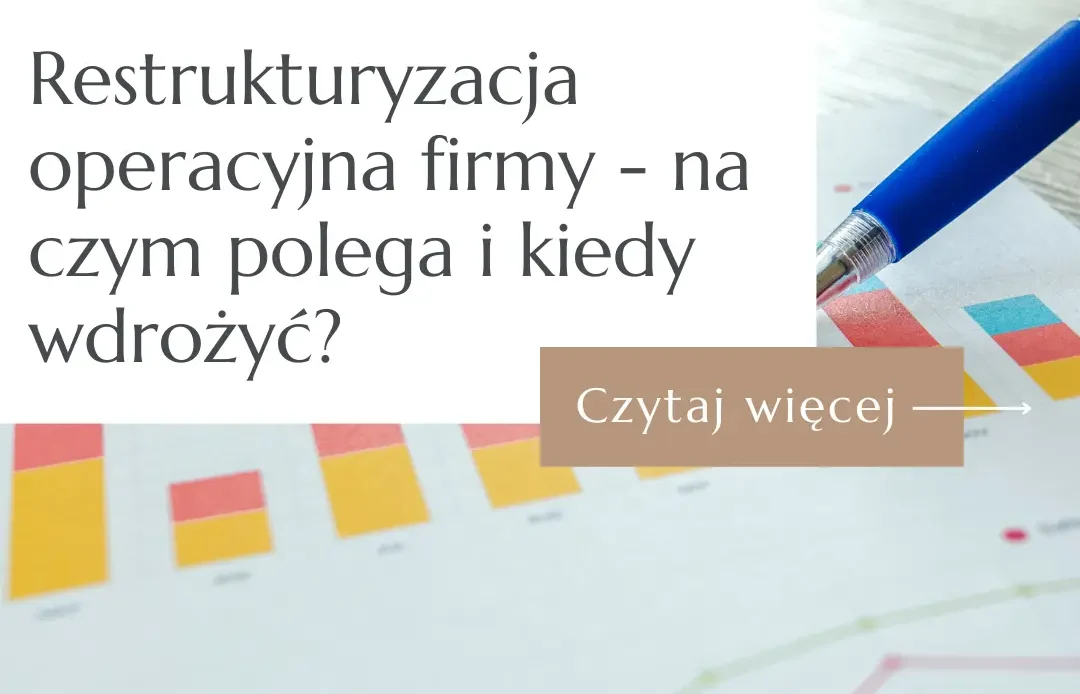 Schemat optymalizacji procesów wewnętrznych i wykresy wydajności na tablecie – restrukturyzacja operacyjna firmy.