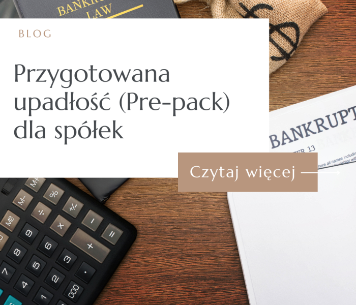 Doradca restrukturyzacyjny omawia procedurę przygotowanej upadłości pre-pack