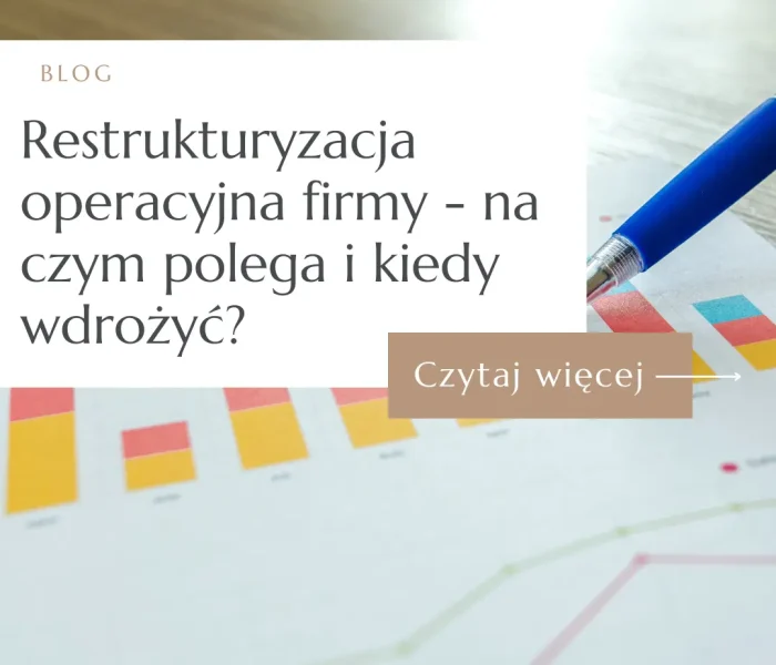Schemat optymalizacji procesów wewnętrznych i wykresy wydajności na tablecie – restrukturyzacja operacyjna firmy.
