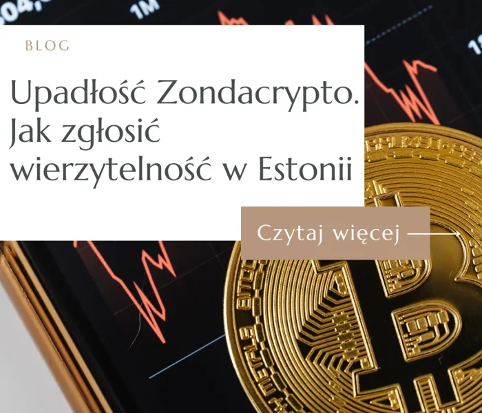 Upadłość Zondacrypto – grafika wyróżniająca artykułu na blogu PF Restrukturyzacje, moneta bitcoin na tle wykresu kursu kryptowalut